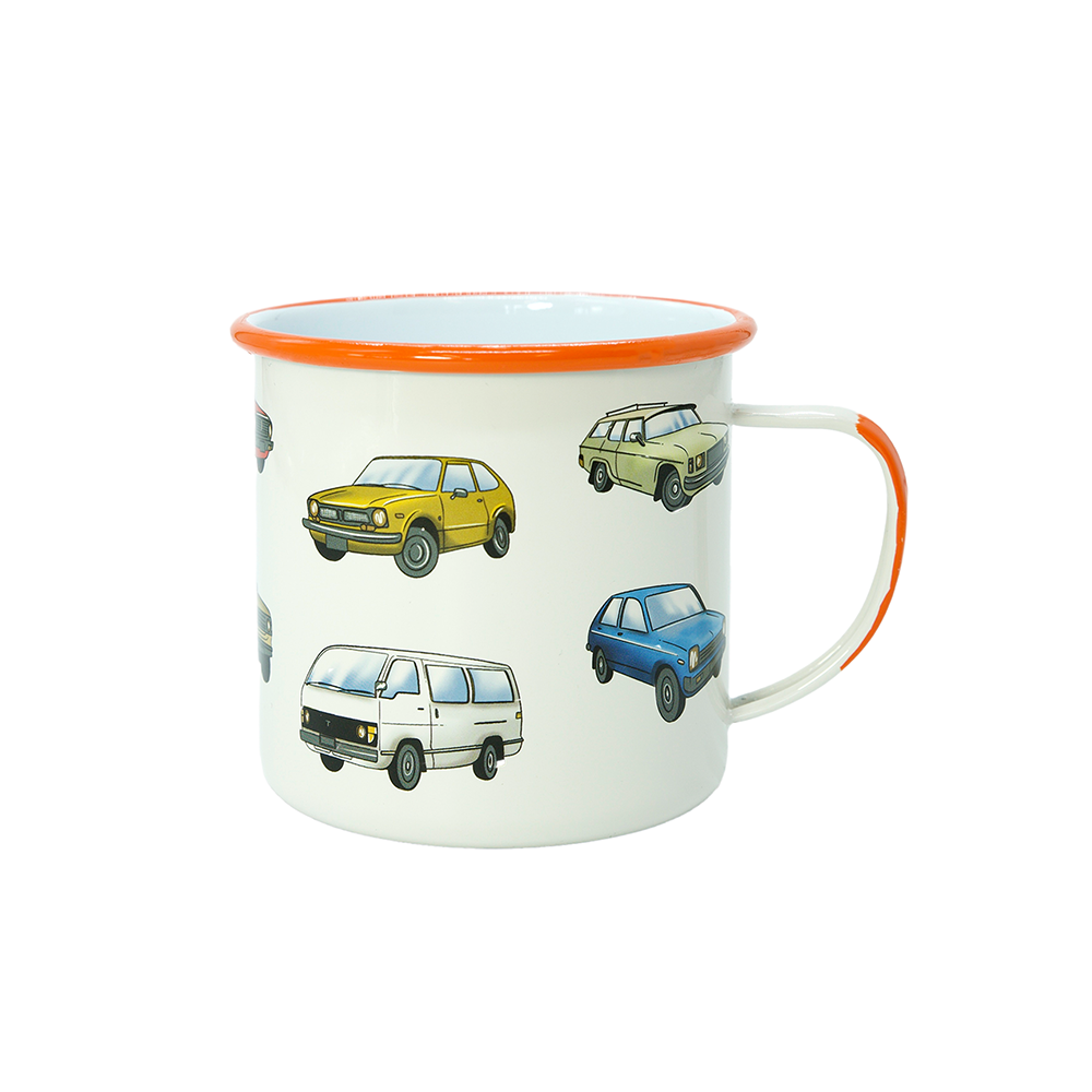 Moana Road Enamel NZ Vintage Car Club Mug