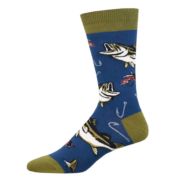 Socksmith Socks Mens All About The Bass Navy