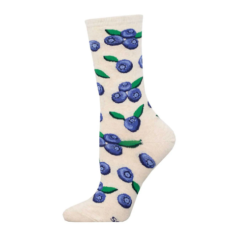 Socksmith Socks Womens Blueberries Ivory Heather