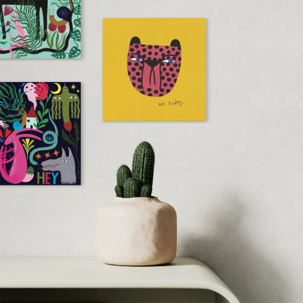 Studio Soph Ceramic Art Tile Hey