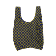 Baggu Standard Reusable Bag Pear Navy Check
