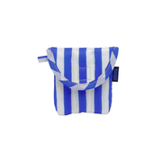 Baggu Puffy Earbuds Case Blue Painted Stripe