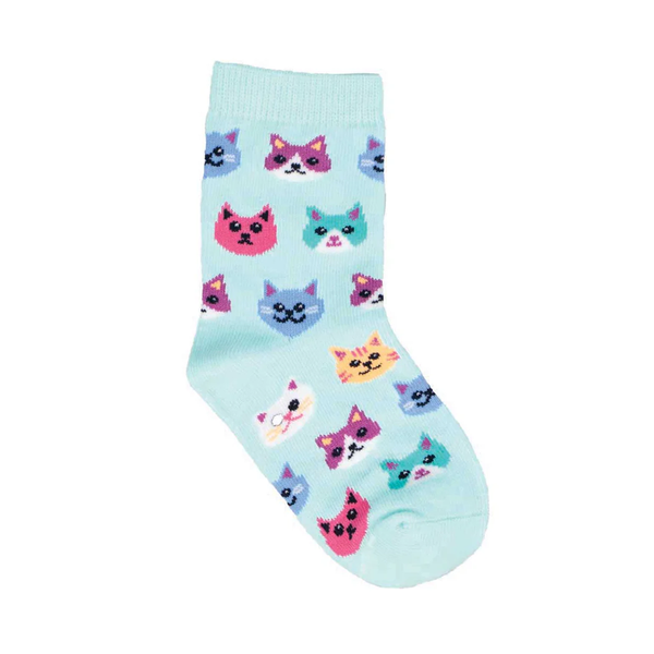 Socksmith Socks Kids The Cat's Meow Blue 2-4 Years