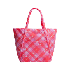Baggu Cloud Bag Pink Star Plaid