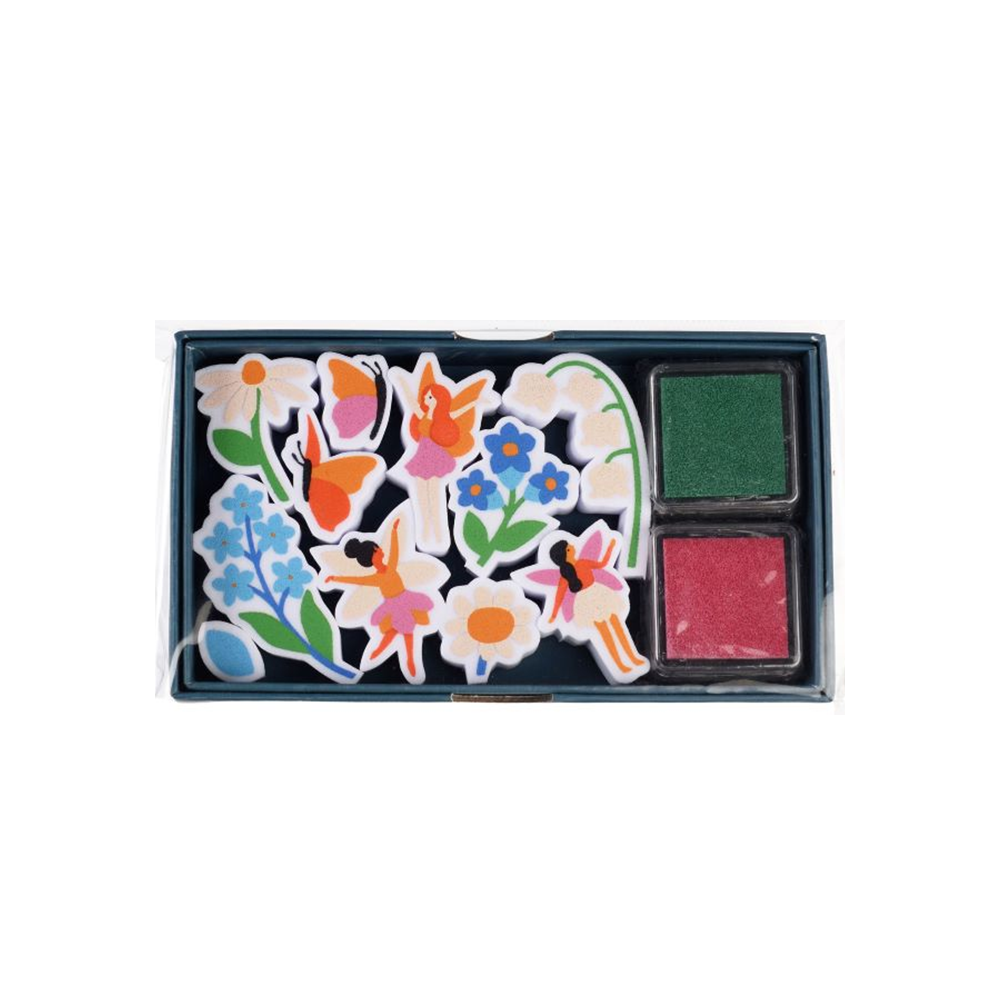 Rex London Set Of Mini Stamps Fairies In The Garden