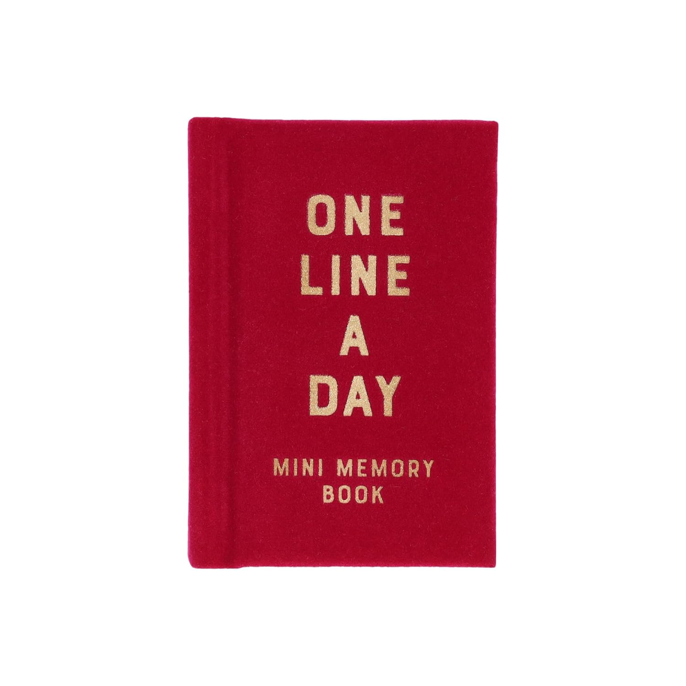 Mini One Line a Day Journal Rose Velvet