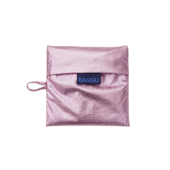 Baggu Standard Reusable Bag Metallic Blush