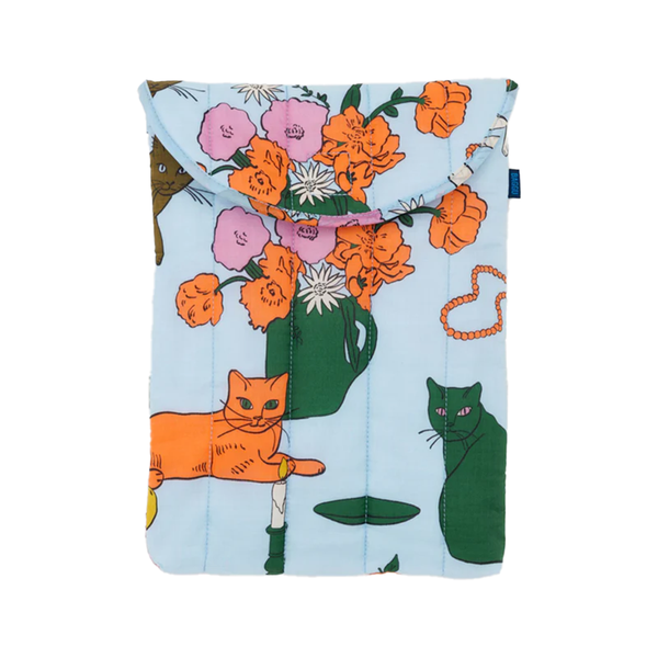 Baggu Puffy Laptop Sleeve 13/14 Inch Table Cats