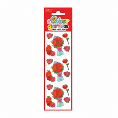 Sticker Garden Sheet Pearl Roses Valentine