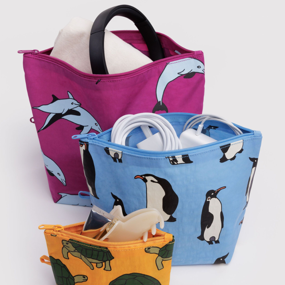 Baggu Go Pouch Vacation Animals