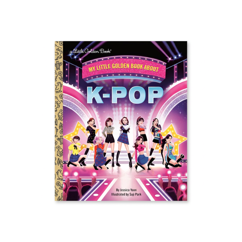 Little Golden Book cover about K-Pop with colorful design and characters.