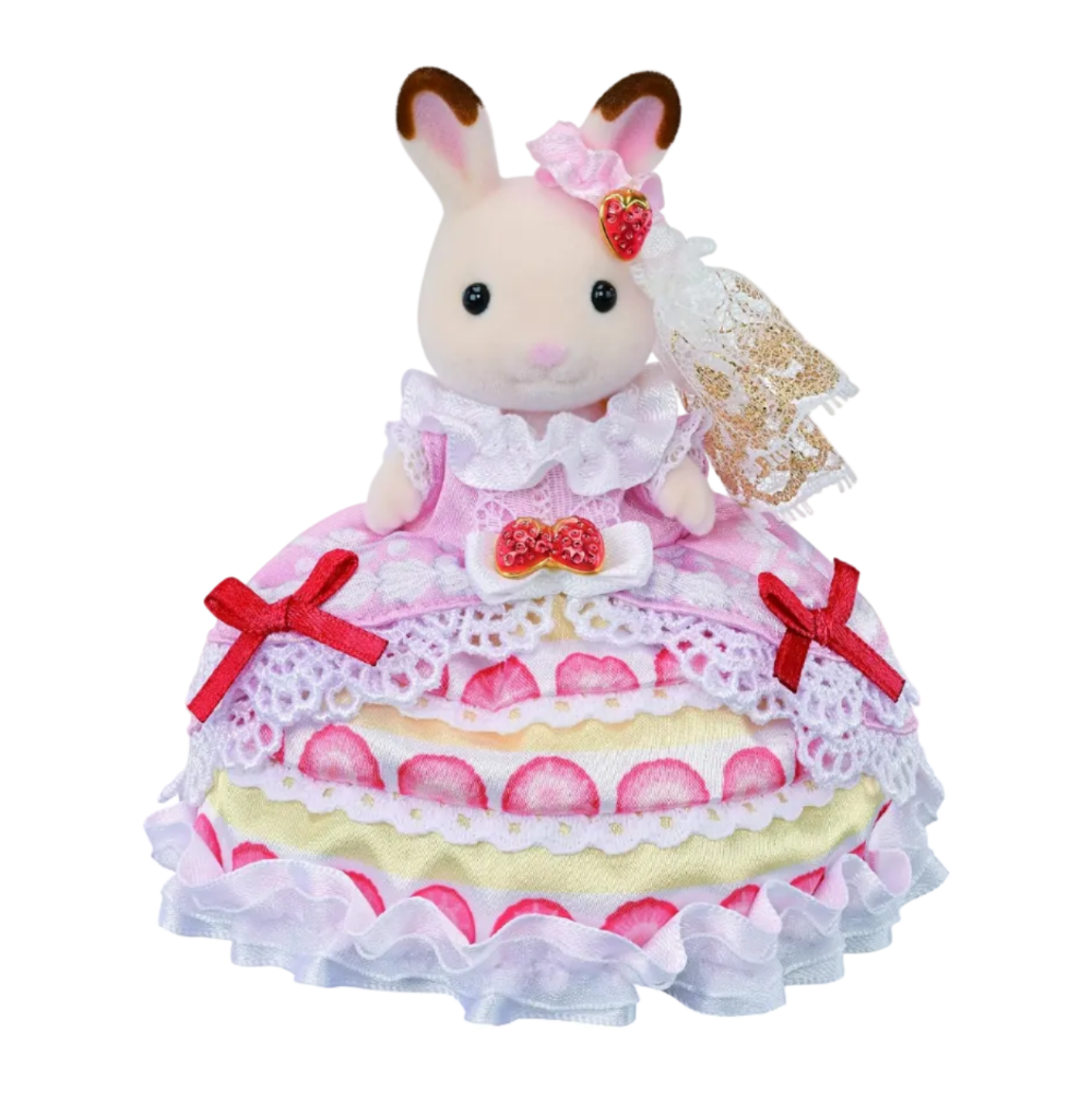 Sylvanian Families Freya's Birthday Celebration Strawberry Cake Dress