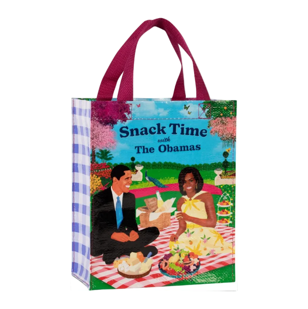 Blue Q Handy Tote Bag Snack Time with the Obama's