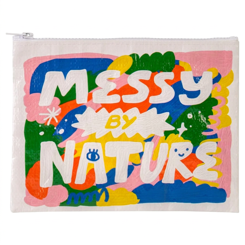 Blue Q Zipper Pouch Messy by Nature