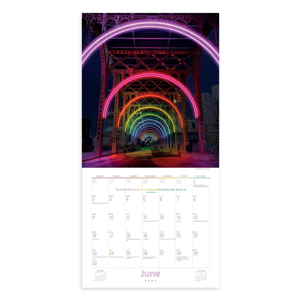 2024 Wall Calendar Rainbows