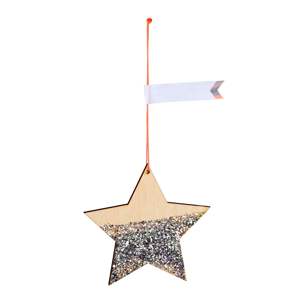 Meri Meri Christmas Wooden Tag Star