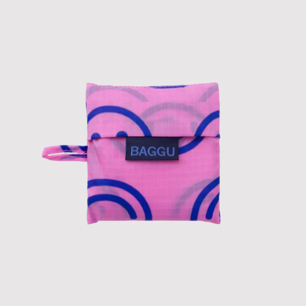 Baggu Baby Reusable Bag Pop Pink Happy