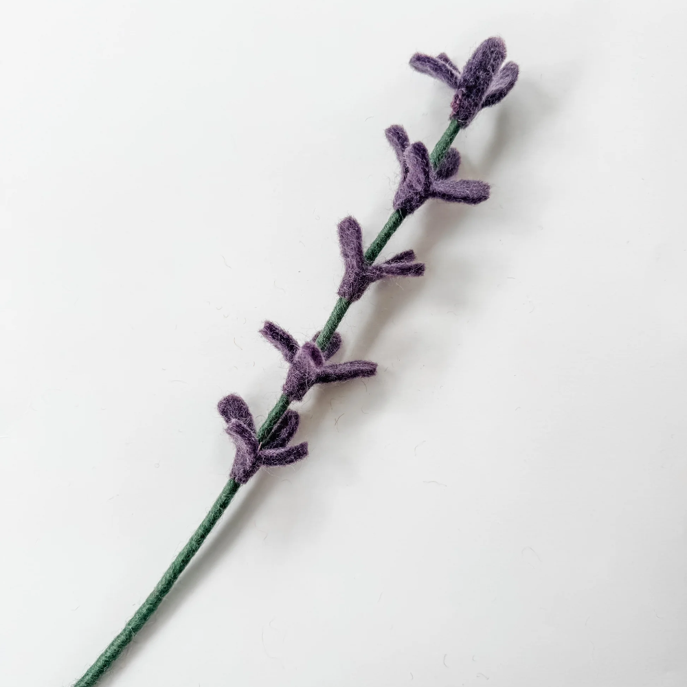Felted Wool flower Stem