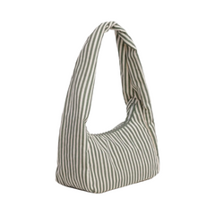 Baggu Small Nylon Meringue Bag Sage Stripe