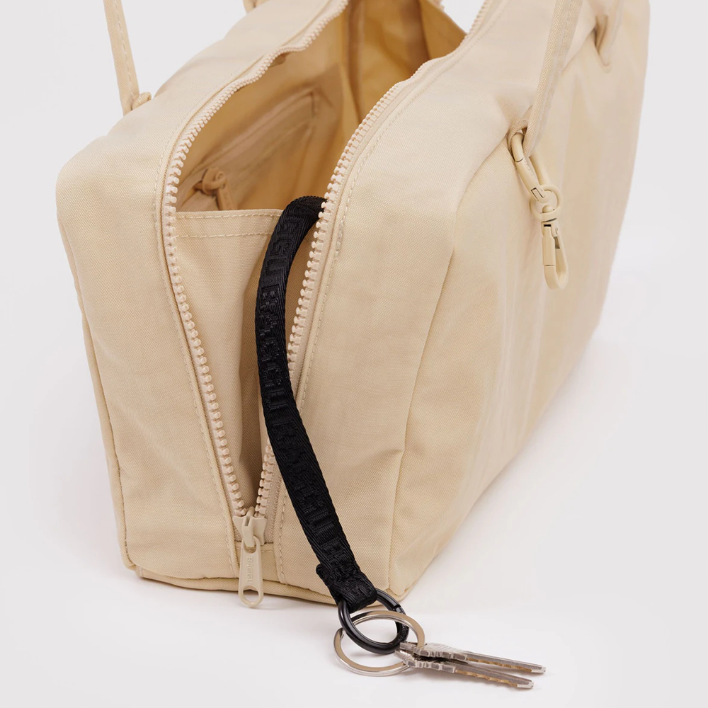 Baggu Nylon Bowler Bag Custard