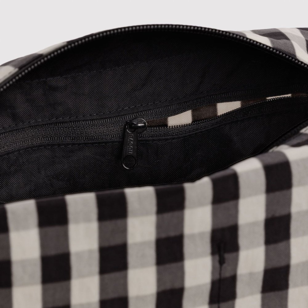 Baggu Dopp Kit  Black and Cream Gingham