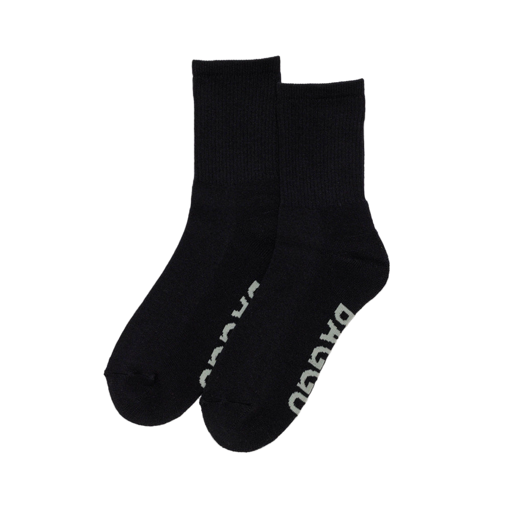 Baggu Ribbed Socks Black Large