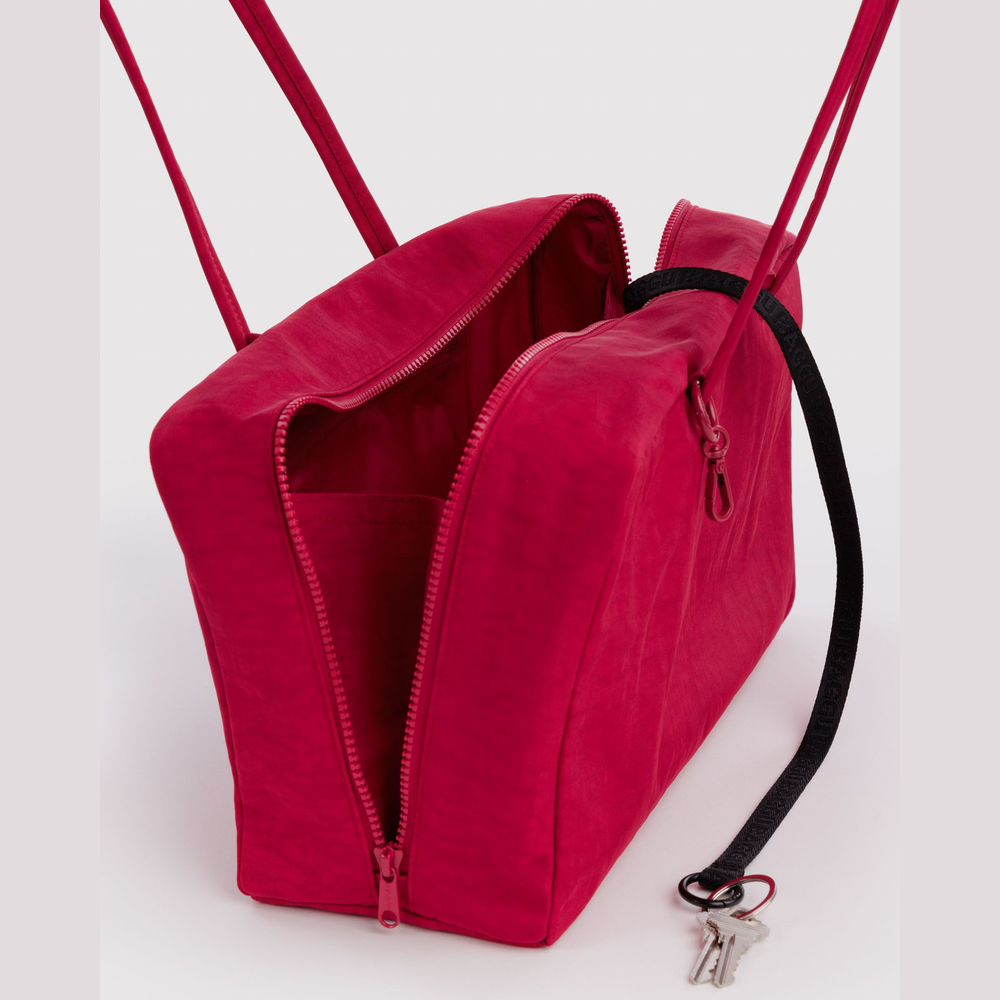 Baggu Medium Nylon Bowler Bag  Cherry