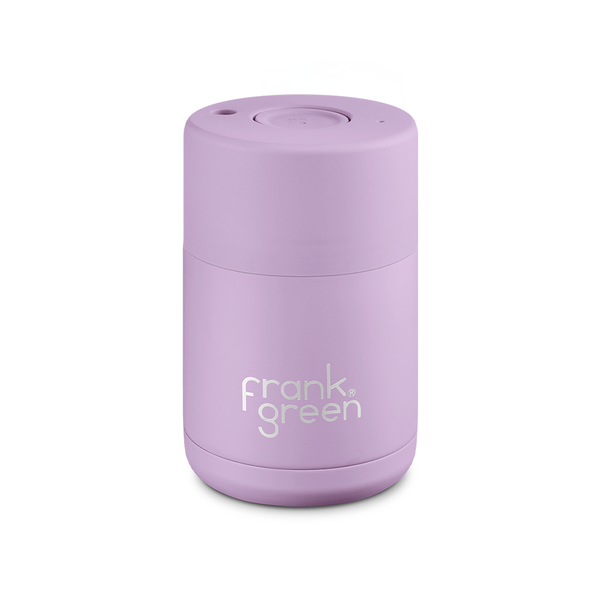 Frank Green Ceramic Reusable Cup Push Button Lid 8oz Lilac Haze