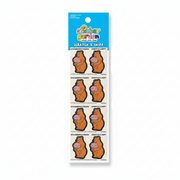 Sticker Garden  Sheet Scratch and Sniff Bear Strawberry Scent