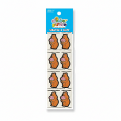 Sticker Garden  Sheet Scratch and Sniff Bear Strawberry Scent