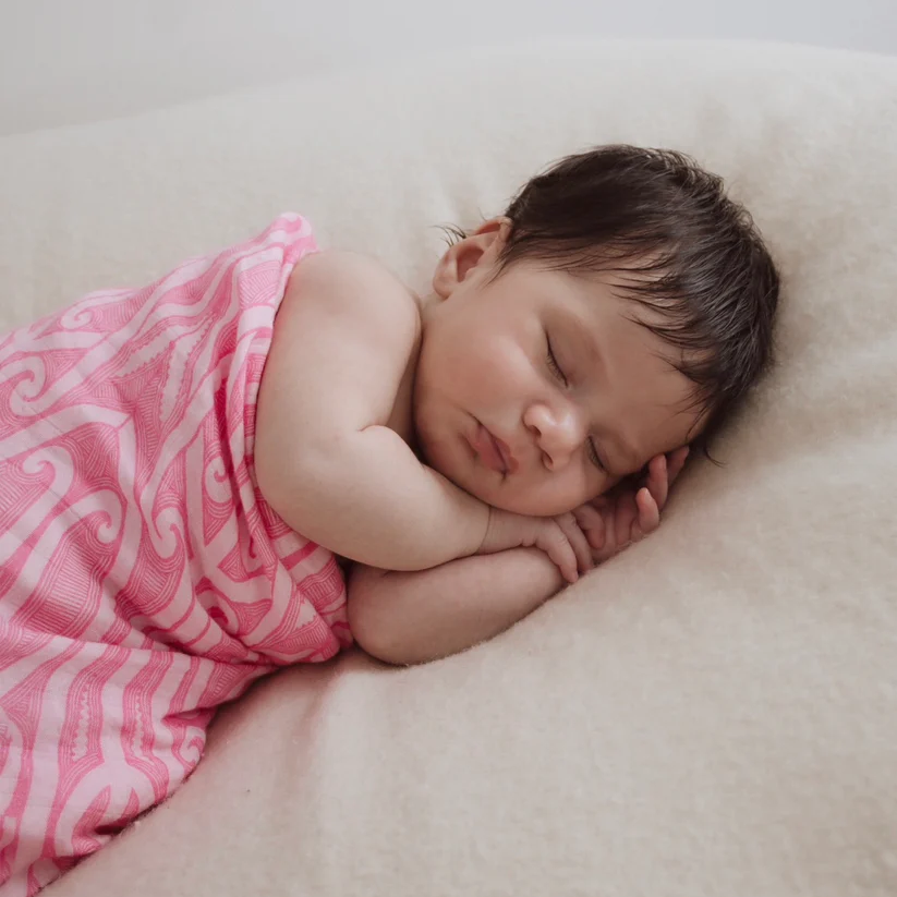 Hawaiiki Pēpi Baby Wrap Taurikura Pink