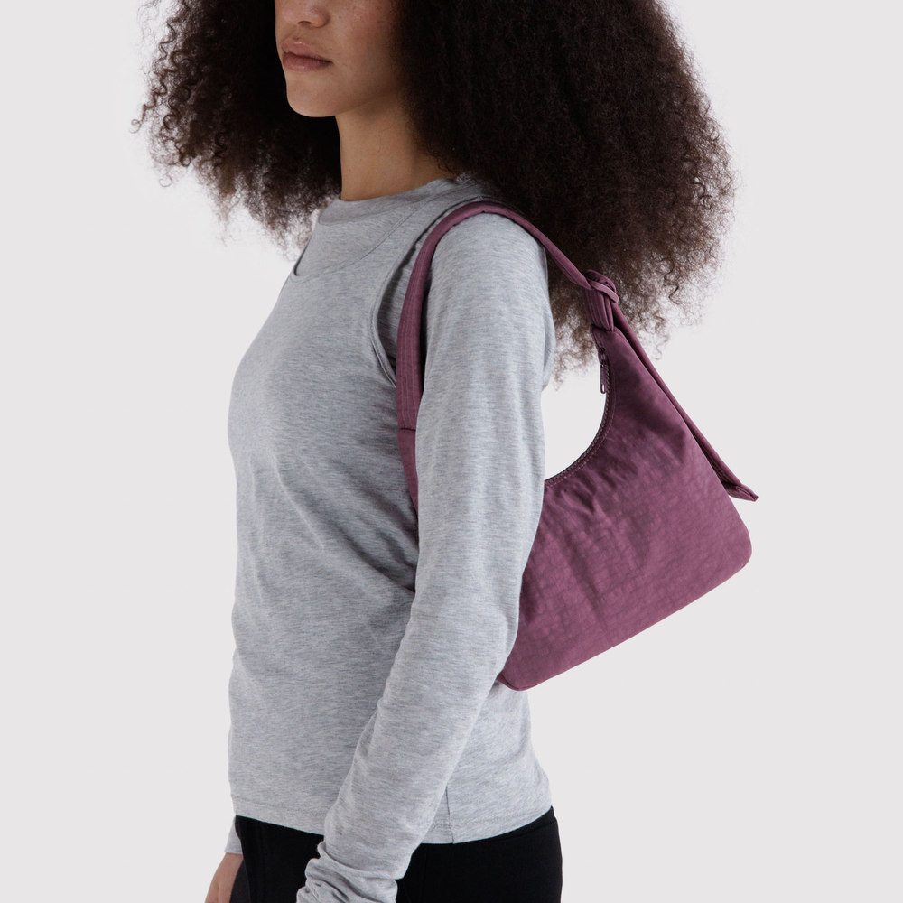 Baggu Mini Nylon Shoulder Bag Wild Plum