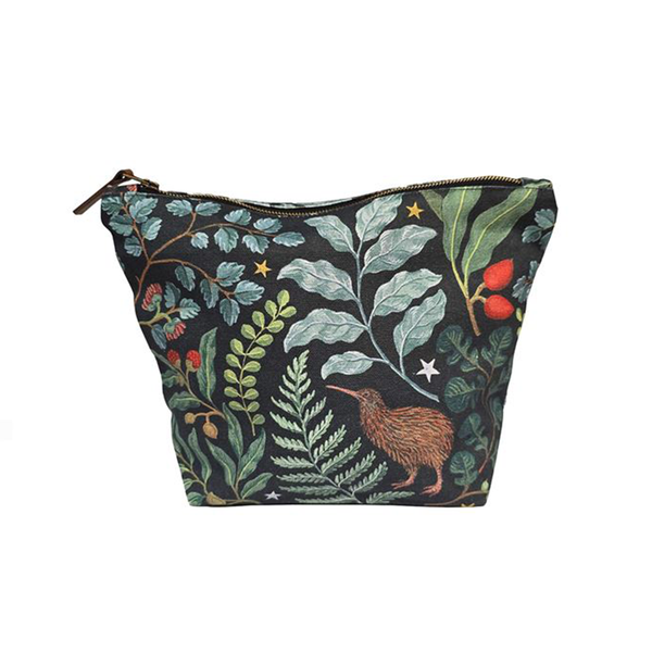Wolfkamp & Stone Large Pouch Tawhai Silver Beech