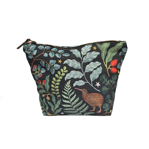 Wolfkamp & Stone Large Pouch Tawhai Silver Beech