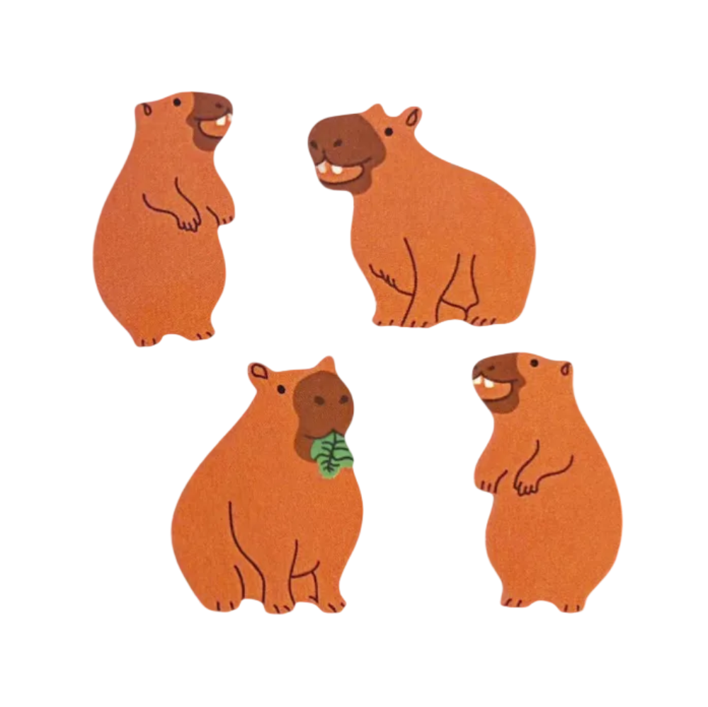 Sticker Garden Sheet Glossy Capybara