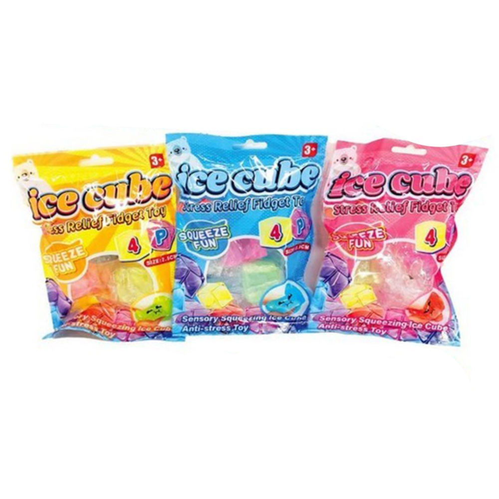 Squeeze Ice Cubes Pack of 4 Assorted
