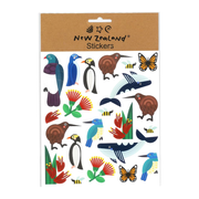 Stickers NZ Birds Whales Flora 15x17cm