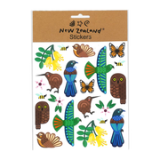 Stickers NZ Kiwiana Birds & Flowers