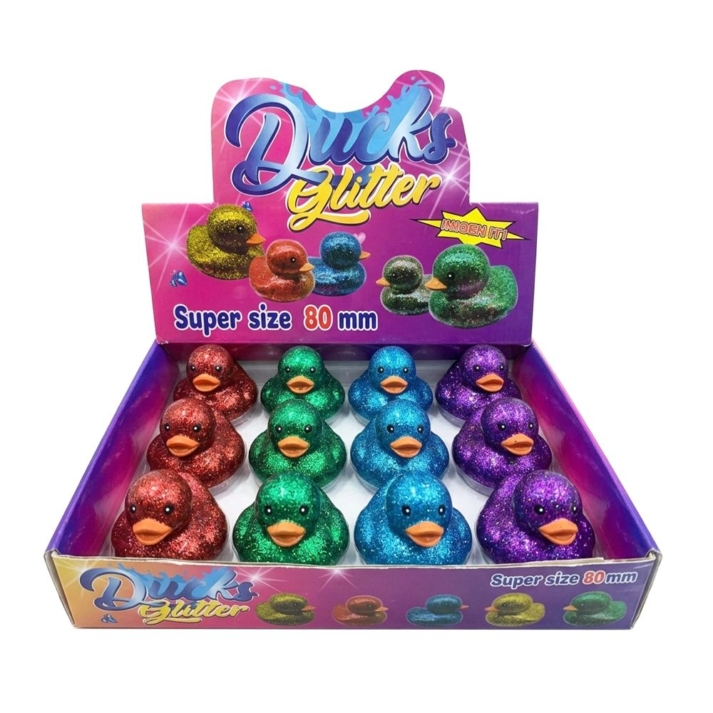 Glitter Duckie Collectible 4asst 7cm
