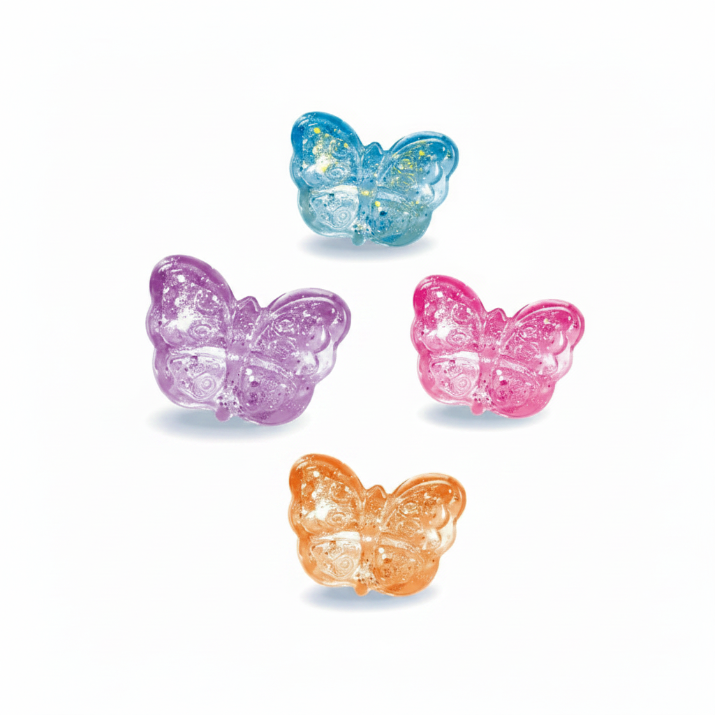 Squeeze Sugary Glitter Butterfly Assorted