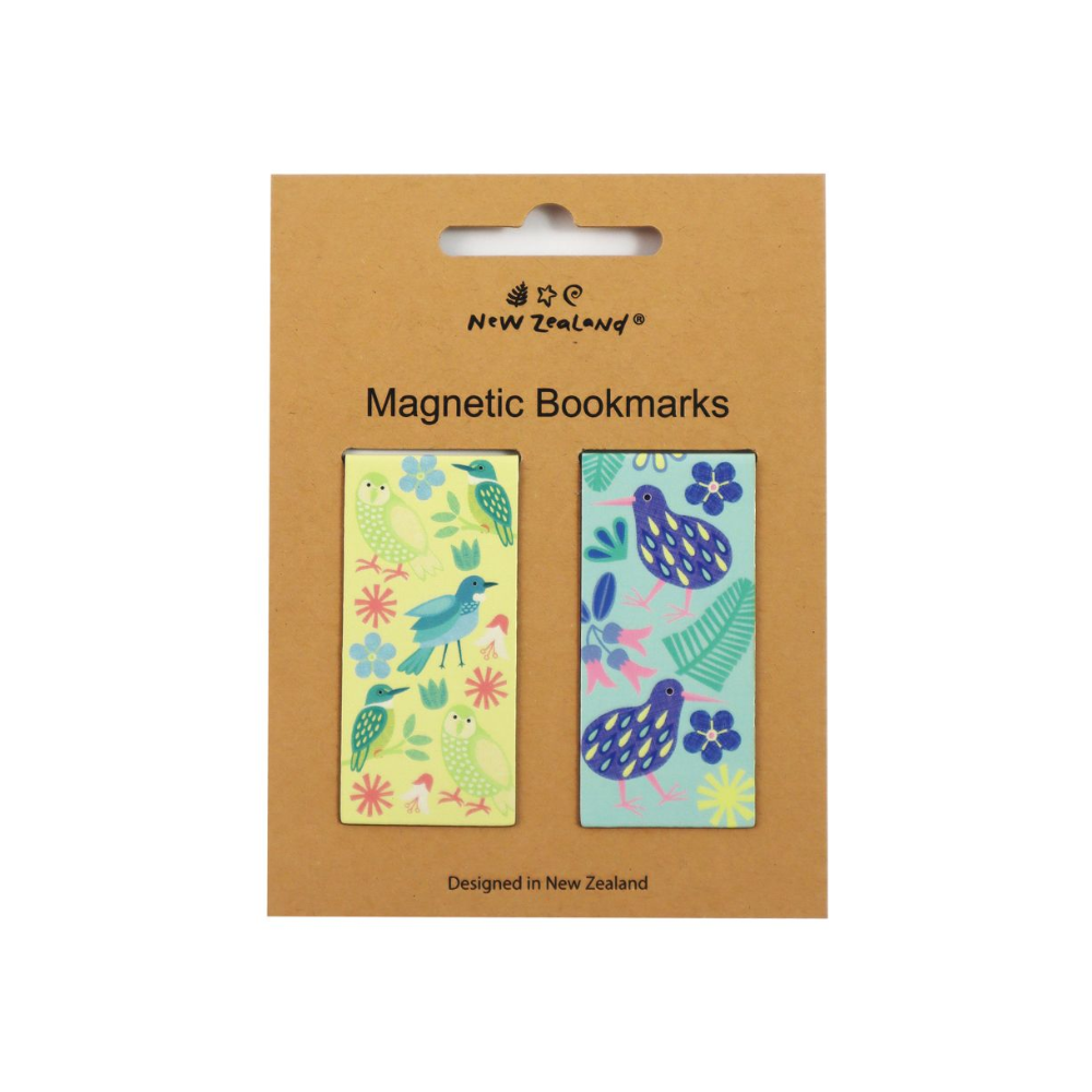 Magnetic Bookmark NZ Birds Pastel Pack of 2