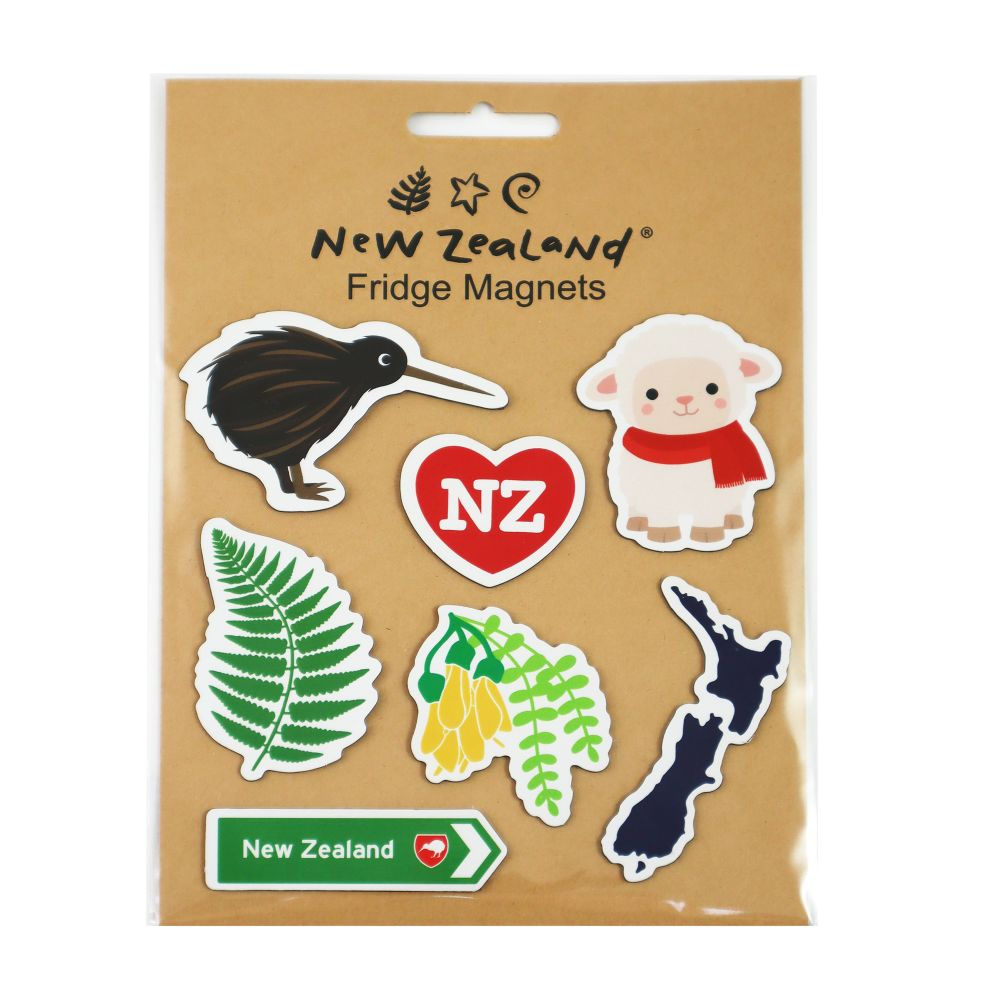 NZ Kiwiana Magnets Pack of 7