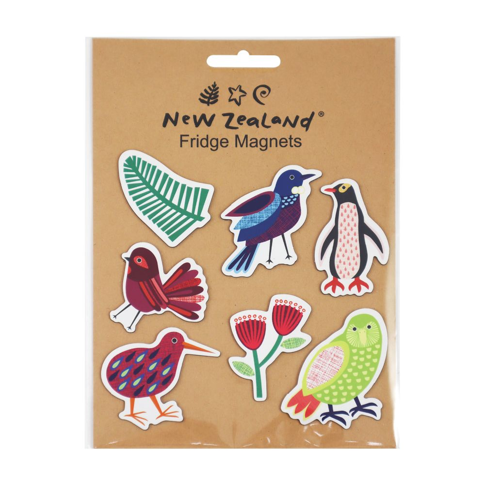 NZ Native Bird Life Magnets Pack of 7