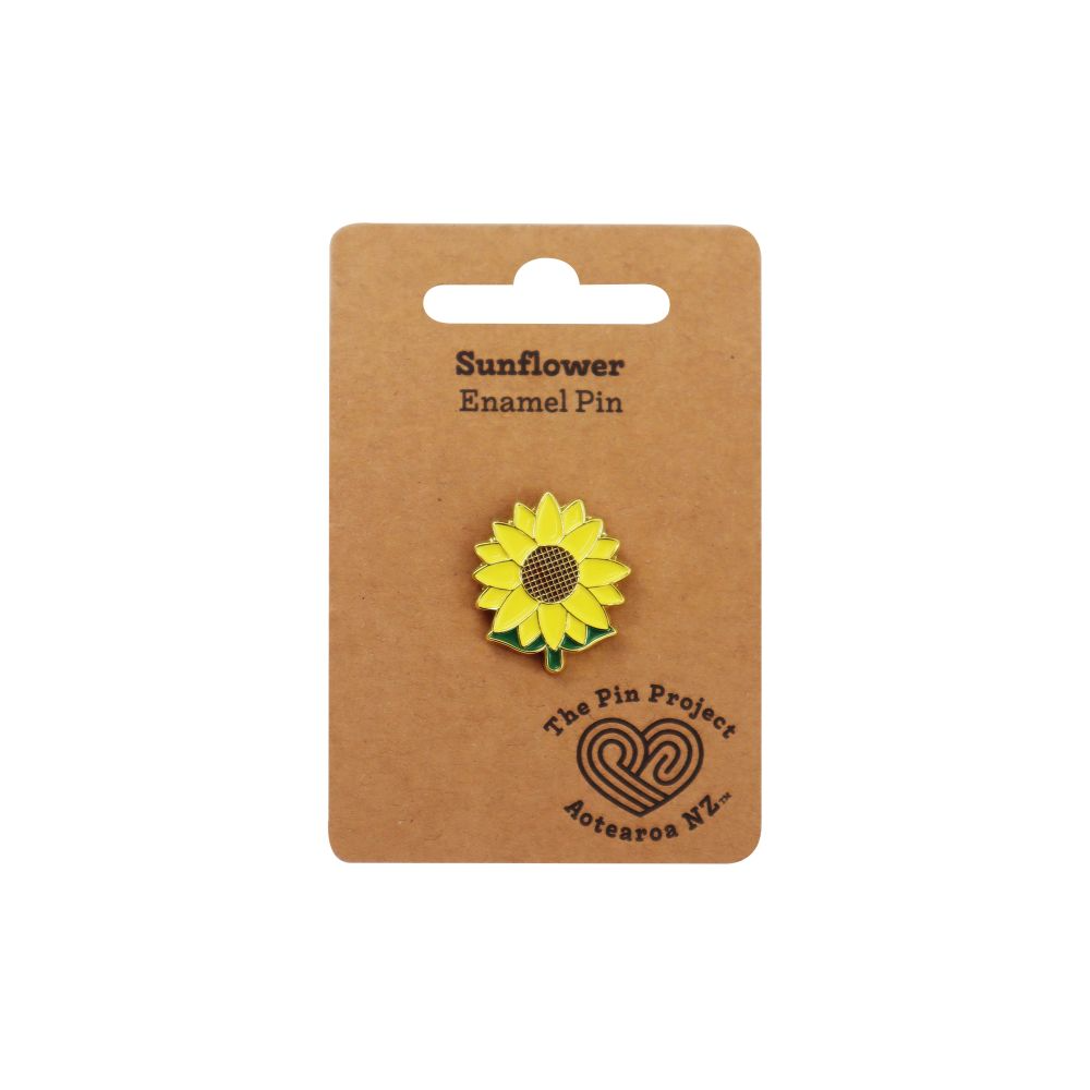 Enamel Pin Invisible Disability Sunflower