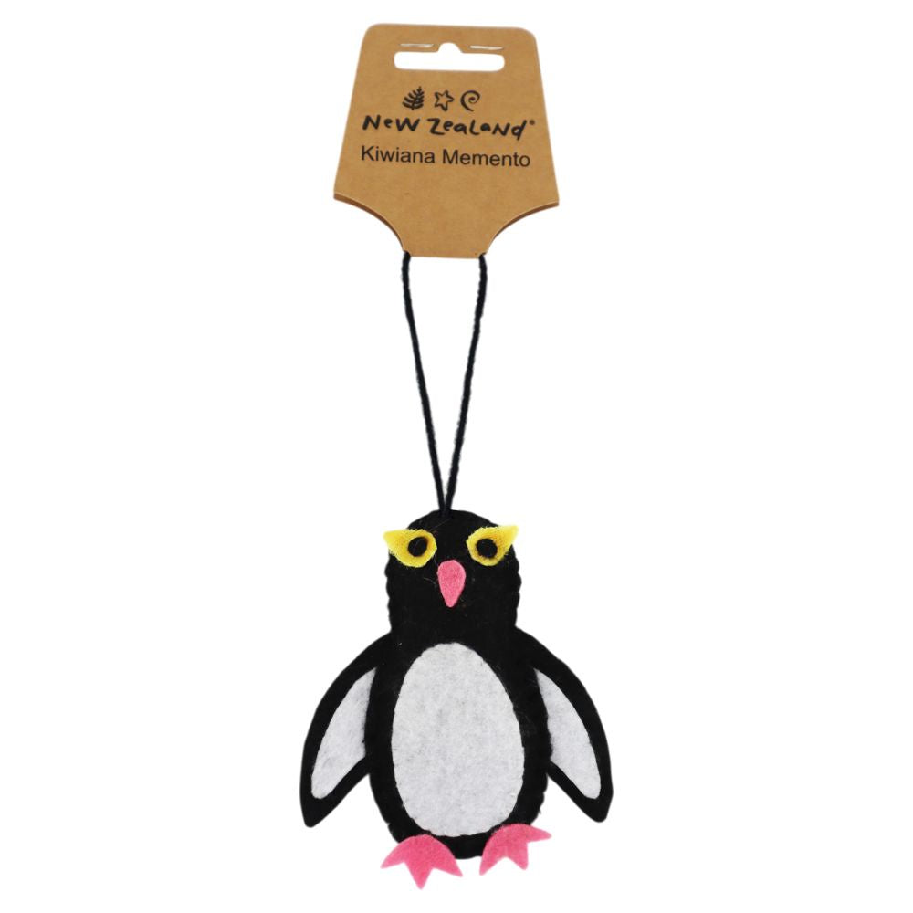Felt Yellow Eyed Penguin Hanging Decoration