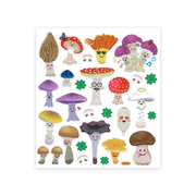 Fun Glittery Fungi Mushrooms Stickers
