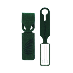 Felt Luggage Tag Loop Fern Green