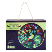 Round NZ Birds and Flora 100 Piece Puzzle
