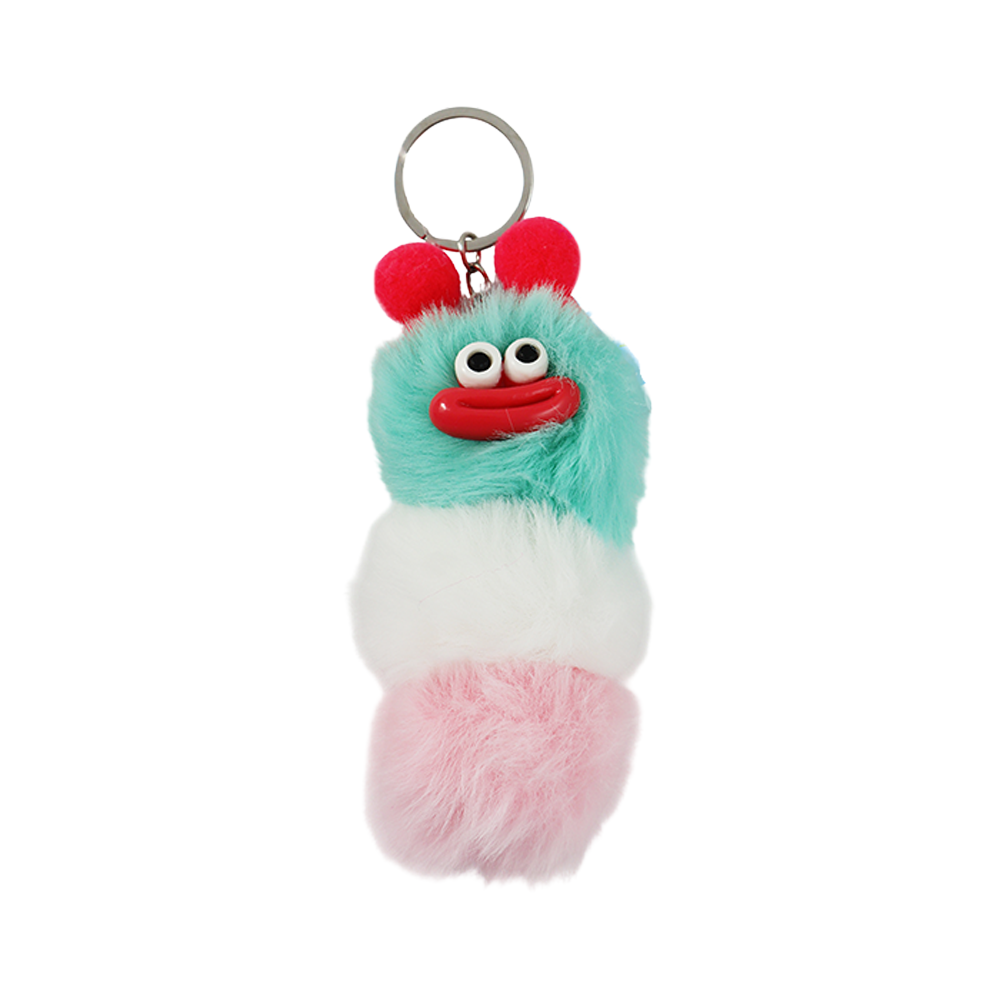 Pom Pom Monster Keyring Charm Assorted