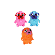 Squeeze Pug Bright Colourful Assorted